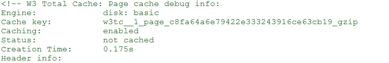 W3 Total Cache enabled